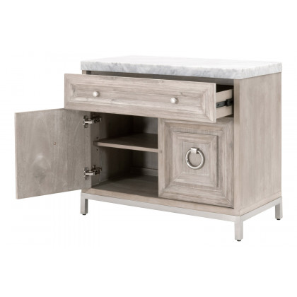 Essentials Azure Carrera Media Chest - Natural Gray