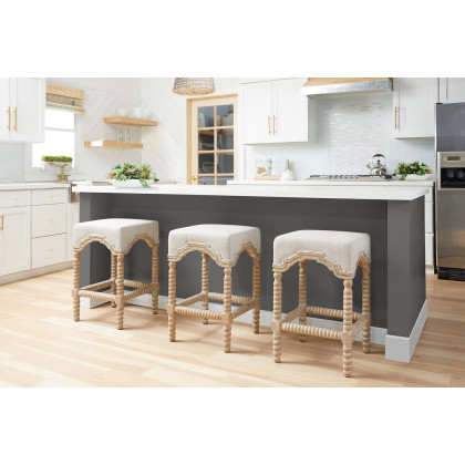 Essentials Rue Counter Stool - Bisque French Linen