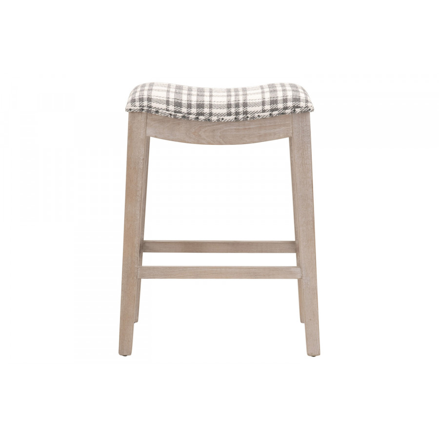 Essentials Harper Counter Stool - Tartan Charcoal