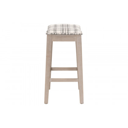 Essentials Harper Counter Stool - Tartan Charcoal