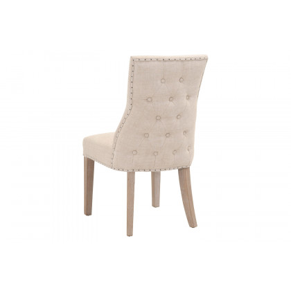 Essentials - Lourdes Dining Chair, Set of 2 in Bisque Natural Gray
