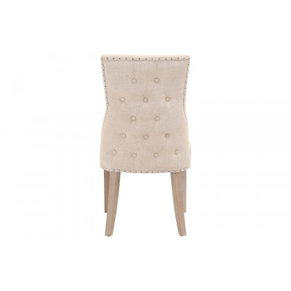 Essentials - Lourdes Dining Chair, Set of 2 in Bisque Natural Gray