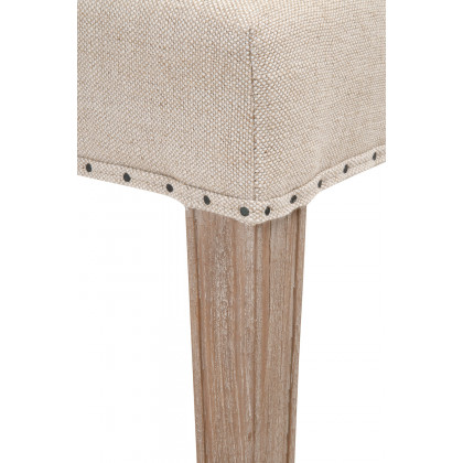 Essentials - Lourdes Dining Chair, Set of 2 in Bisque Natural Gray