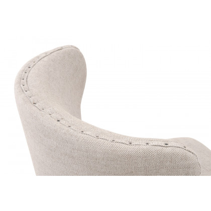Essentials Milton Swivel Counter Stool - Bisque French Linen Natural Gray Ash