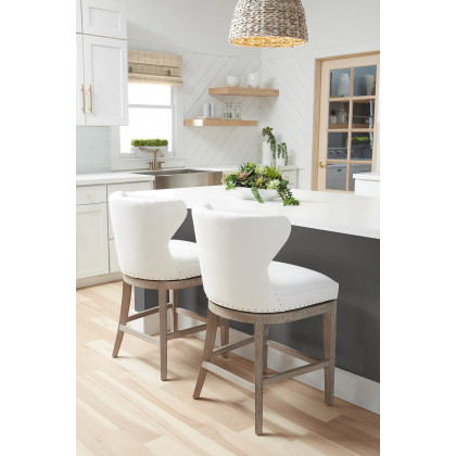 Essentials Milton Swivel Counter Stool - LiveSmart Peyton