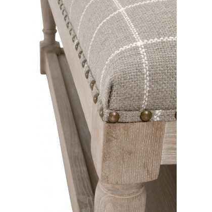 Essentials Townsend Upholstered Coffee Table - Windowpane Pebble