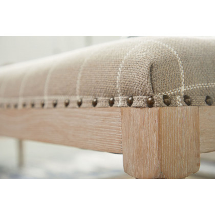 Essentials Townsend Upholstered Coffee Table - Windowpane Pebble