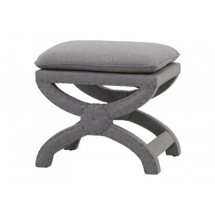 Essentials Gaston Ottoman - Earl Gray