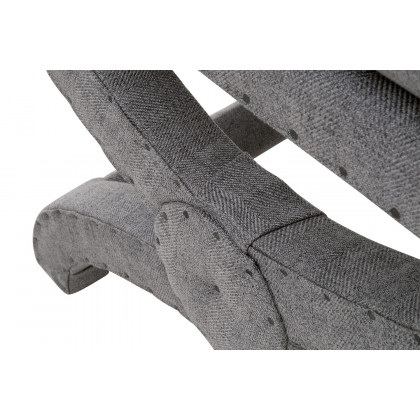 Essentials Gaston Ottoman - Earl Gray