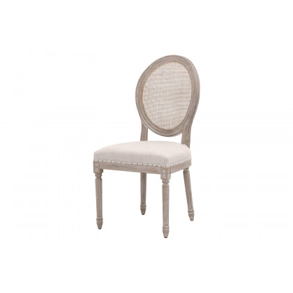 Essentials - Oliver Dining Chair, Set of 2 in Natural Gray Ash Bisque