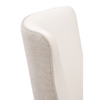 Essentials Duet Dining Chair Set of 2 - LiveSmart Peyton-Pearl, Bisque French Linen, Natural Gray Ash