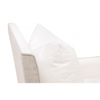 Essentials Harmony Arm Chair with Casters - LiveSmart Peyton-Pearl, Bisque French Linen