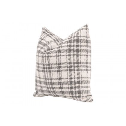 Essentials - The Basic 20" Essential Pillow, Set of 2 in Performance Tartan Charcoal