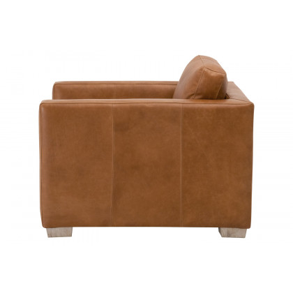 Essentials - Hayden Taper Arm Sofa Chair in Whiskey Brown