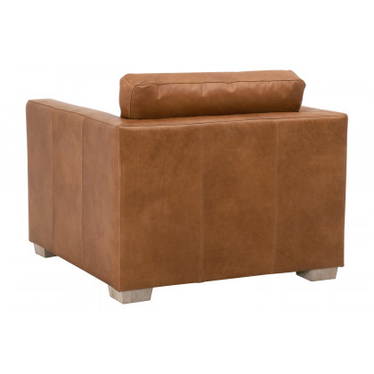 Essentials - Hayden Taper Arm Sofa Chair in Whiskey Brown