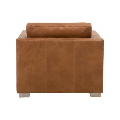 Essentials - Hayden Taper Arm Sofa Chair in Whiskey Brown