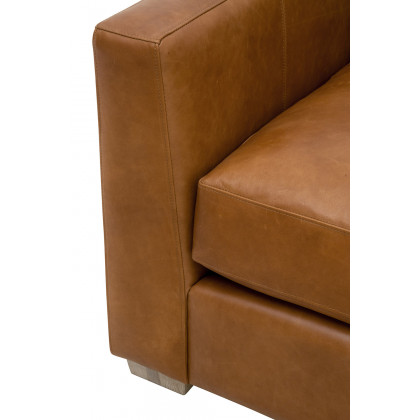 Essentials - Hayden Taper Arm Sofa Chair in Whiskey Brown