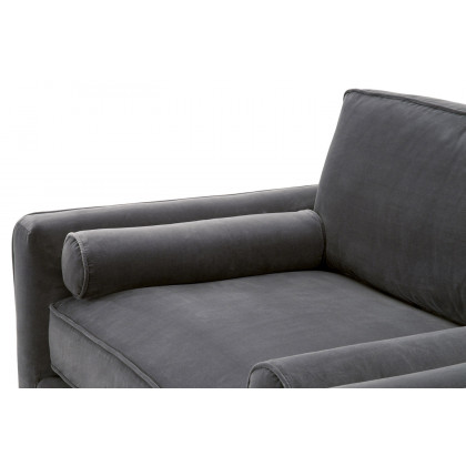 Essentials Parker Post Modern Sofa Chair - Dark Dove Velvet