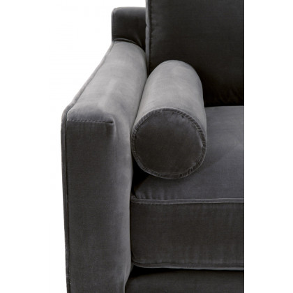 Essentials Parker Post Modern Sofa Chair - Dark Dove Velvet