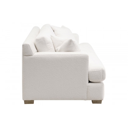 Essentials Dean 92" California Casual Sofa - Boucle Snow Natural Gray