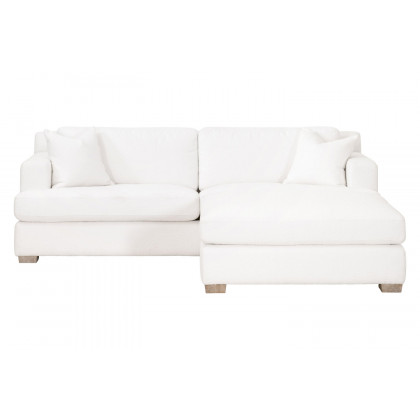 Essentials Dean 92" California Casual Sofa - Boucle Snow Natural Gray