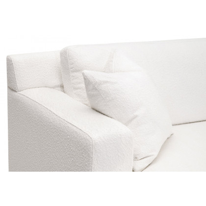 Essentials Dean 92" California Casual Sofa - Boucle Snow Natural Gray