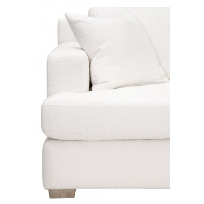 Essentials Dean 92" California Casual Sofa - Boucle Snow Natural Gray