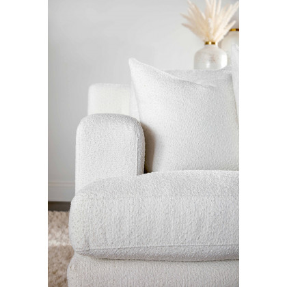 Essentials Dean 92" California Casual Sofa - Boucle Snow Natural Gray