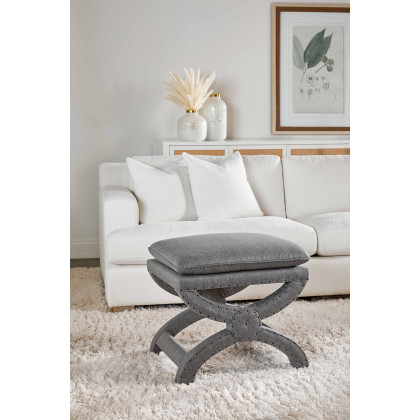 Essentials Dean 92" California Casual Sofa - Boucle Snow Natural Gray