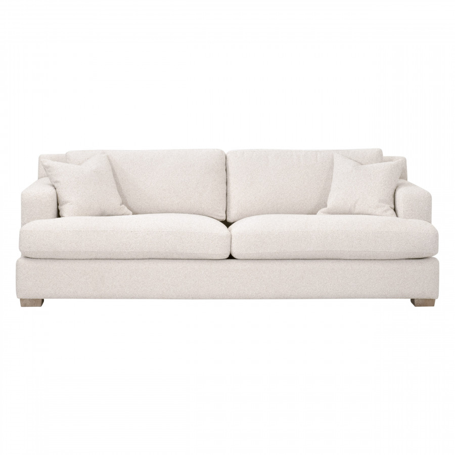 Essentials Dean 92" California Casual Sofa - LiveSmart Gellar-Linen, Natural Gray Oak