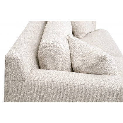 Essentials Dean 92" California Casual Sofa - LiveSmart Gellar-Linen, Natural Gray Oak