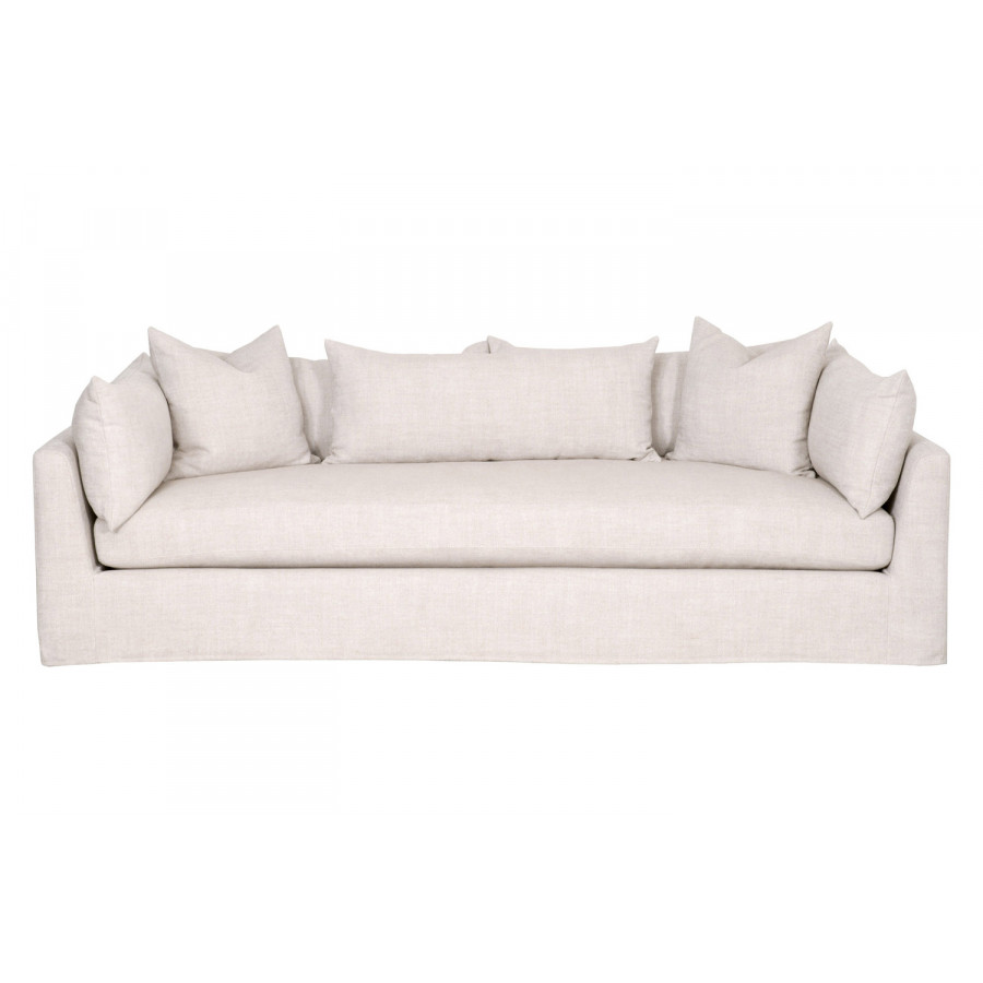 Essentials - Haven 96" Lounge Slipcover Sofa in Bisque