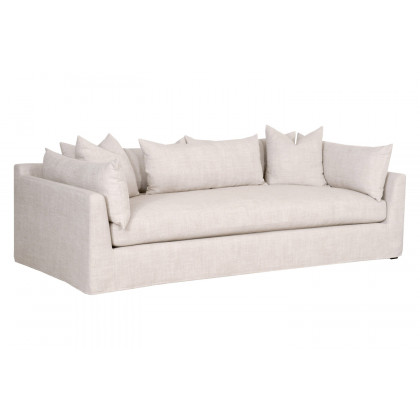 Essentials - Haven 96" Lounge Slipcover Sofa in Bisque