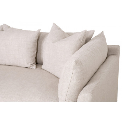Essentials - Haven 96" Lounge Slipcover Sofa in Bisque
