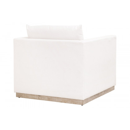 Essentials - Siena Plinth Base Sofa Chair in LiveSmart Machale Ivory