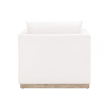 Essentials - Siena Plinth Base Sofa Chair in LiveSmart Machale Ivory