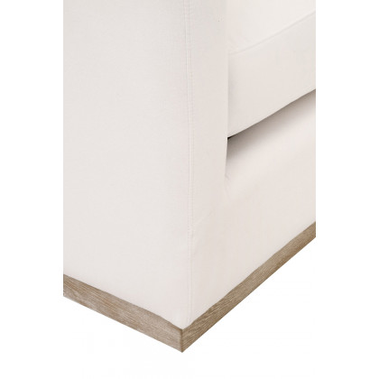 Essentials - Siena Plinth Base Sofa Chair in LiveSmart Machale Ivory