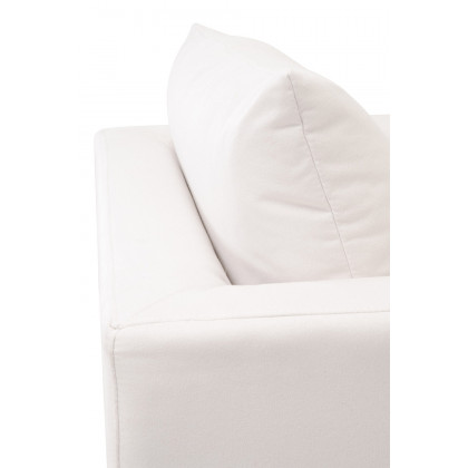 Essentials - Siena Plinth Base Sofa Chair in LiveSmart Machale Ivory