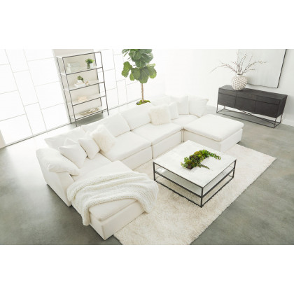 Essentials Sky Modular Ottoman - Peyton Pearl