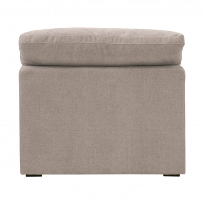 Essentials Sky Modular Armless Chair - Performance Latte Micro Boucle, Espresso