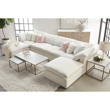 Essentials Sky Modular Armless Chair - Peyton Pearl