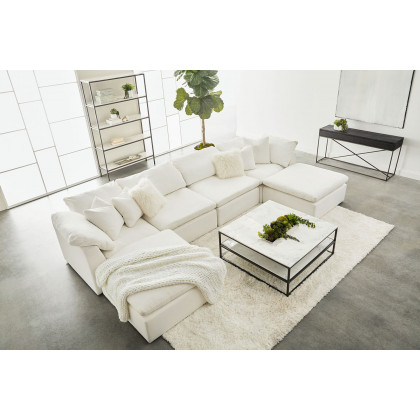 Essentials Sky Modular Armless Chair - Peyton Pearl