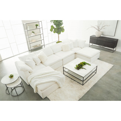 Essentials Sky Modular Armless Chair - Peyton Pearl