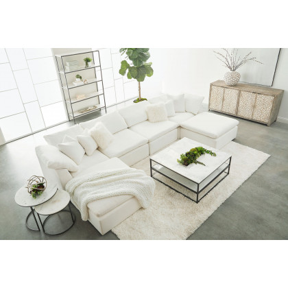 Essentials Sky Modular Armless Chair - Peyton Pearl