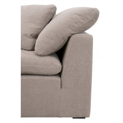 Essentials Sky Modular Corner Chair - Performance Latte Micro Boucle, Espresso