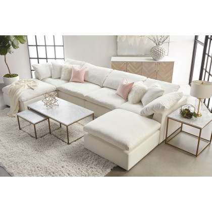 Essentials Sky Modular Corner Chair - Peyton Pearl