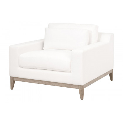 Essentials - Vienna Track Arm Sofa Chair in LiveSmart Peyton Pearl Natural Gray