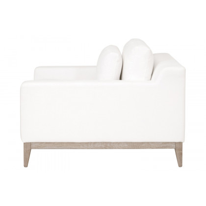 Essentials - Vienna Track Arm Sofa Chair in LiveSmart Peyton Pearl Natural Gray