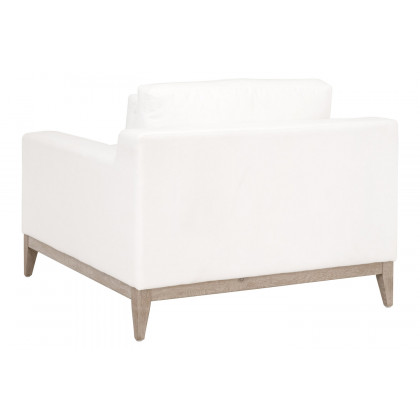 Essentials - Vienna Track Arm Sofa Chair in LiveSmart Peyton Pearl Natural Gray