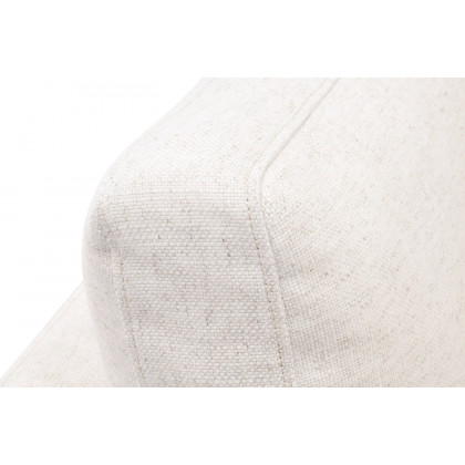 Essentials - Daley Modular Armless Chair in Espresso/Performance Textured Cream Linen